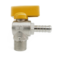 ODIN 全铜家用煤气阀 90度10里气咀煤气开关 手动排气阀1寸单个装