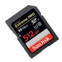J闪迪(Sandisk)512GB 读95MB/s写90MB/s V30 U3 CLASS 10相机存储