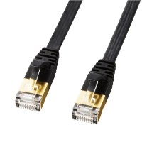 (DT)山业 KB-FLU7-02BK 2米/根 7类 纤薄扁平 网线 (计价单位:根)