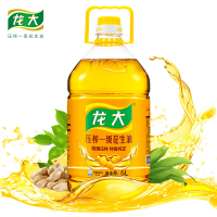 龙大 食用油 压榨一级花生油5L加量装 5L/桶 每桶加送500ml玉米油 4桶/箱