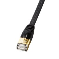 (DT)山业 KB-FLU7-03BK 3米/根 7类 纤薄扁平 网线 (计价单位:根)