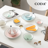 [苏宁自营]CODA D1803 手绘飞天餐具20件(套)