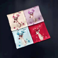 桑蚕丝苏绣披肩围巾