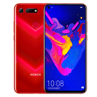 华为/ 荣耀(honor) V20 麒麟980 魅眼全视屏 4800万AI超清摄影 全网通6GB+128GB 魅丽红