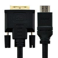 (DT)酷比客(L-CUBIC) LCCPECDVI2HDMI-3M 3米DVI转HDMI 转接线 (单位:条) 黑色