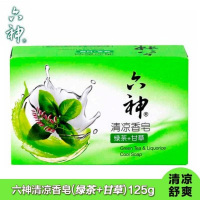 （DT）六神 125g 绿茶+甘草 清凉 香皂（计价单位：块）