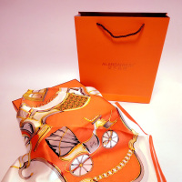 金杭&艾兰丹顿桑蚕丝柔然方巾90*90CM