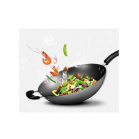 美的无涂层生铁炒锅铸铁锅传统不沾底炒锅 CZ32B5DT