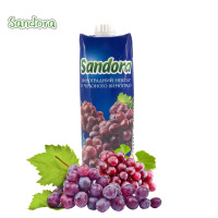 sandora 北欧阳光牌 巴氏杀菌 红葡萄汁饮料 浓缩果汁复原 乌克兰进口果汁500ml 一箱15盒装