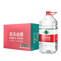 农夫山泉 饮用水 饮用天然水 透明装4L*6桶 整箱装 桶装水