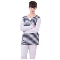 红豆居家(Hodohome)春夏家居服套装男士全棉印花舒适圆领长袖家居服睡衣套装