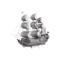 拼酷 黑珍珠海盗船加勒比海盗船.3D立体拼图 银