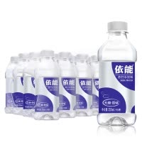 依能 加锌 无糖无汽弱碱苏打水 饮料 350ml*24瓶 量贩箱装(塑包箱装随机发)