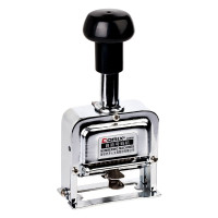 齐心自动号码机 全金属数字打码机日期打码器 9位B3909 自动号码机耐用精钢