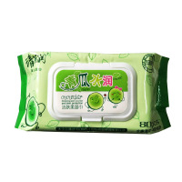 清花润 青瓜水润 洁肤 柔湿巾 启封装 湿巾 80抽 包