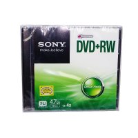 索尼(SONY)DVD+RW 4速4.7G可重复擦写刻录盘空白光盘 单片盒装