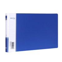 得力 5353 票据夹 单据夹 发票夹 蓝色灰色随机 个
