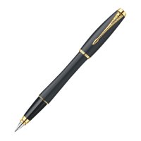 派克(PARKER)都市磨砂黑杆金夹墨水笔