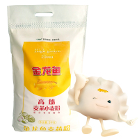 金龙鱼 家用 包子饺子馒头饼手擀面 高筋面粉 高筋麦芯小麦粉5kg (新老包装随机发货)