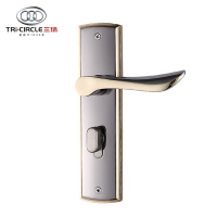 J三环(TRI-CIRCLE) 门锁 室内欧式现代简约房门锁卧室门锁机械门锁具 银色锁