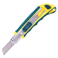 得力(deli) 3连发18mm橡胶柄美工刀壁纸刀开箱刀 DL009