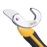 得力(deli) 万能扳手二件套快速水管钳活动多功能管钳扳手多用途活动扳子套装 DL932-2