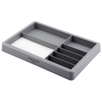 齐心(COMIX)印章整理盒 灰色 办公文具B2262 单位:个