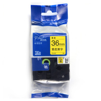 兄弟(brother)TZe-Z611(6mm)黄底黑字标签色带 TZe-611升级版