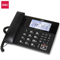 得力(deli) 799数码录音电话机/座机 大屏显示 防雷(黑色)