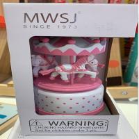 旋转木马音乐盒-粉色波点