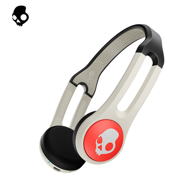 斯酷凯蒂(Skullcandy) ICON WIRELESS 无线蓝牙头戴式耳机 滑雪滑板运动耳麦 黑灰橙色