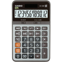 卡西欧(CASIO)AX-120B商务计算器 中型机 灰色 AX-120S升级款