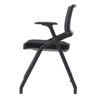 英飞利培训椅折叠椅办公会议椅学习椅记者椅-黑色