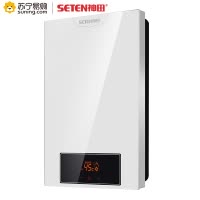 神田(SETEN)QST-D7-80 即热式电热水器 家用速热恒温 淋浴洗澡免储水 微电脑式触控式 8000W 白色