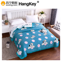 HangKey 花边毯子HK-8002 新款花边加密毯保暖毯子 婚庆毯精品毛毯 毛毯被厚款 毛毯床单