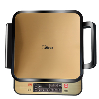 美的（Midea）MC-JCN2828D 上下盘独立控制 双面加热家用加深方形烙饼锅煎烤饼机电饼铛