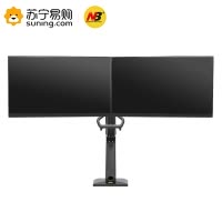 NB F32(22-32英寸)大屏双屏显示器支架 双屏多屏拼接旋转支架 桌面免打孔显示屏伸缩旋转升降支架 黑