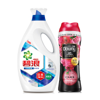 碧浪(ARIEL)日本抑菌超低泡2kg+当妮护衣留香珠红玫瑰香260克 护衣清洁套装