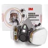 3M 口罩 620E防毒面具套装6200+6001喷漆防尘农药化工活性炭面罩