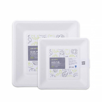 茶花G09008纯色方盘(20cm) 8只装