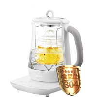 美的(Midea) GE1501a 养生壶 静音涂层 优质温控器 食品接触用304不锈钢电热水壶1.5L