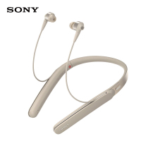 索尼(SONY)WI-1000X Hi-Res颈挂式 入耳式 无线蓝牙耳机 降噪耳机 手机通话 金色