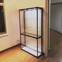 英飞力手办展示柜礼品玩具货架防尘家用透明玻璃陈列柜乐高动漫模型展柜