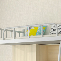 Pantp公寓床铁床单人组合床学生宿舍床上下床高低床含衣柜书桌