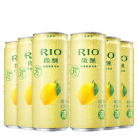 锐澳(RIO)洋酒 鸡尾酒 预调酒 玫瑰荔枝白兰地风味330ml*6罐