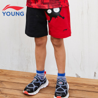 李宁童装男童纯棉短裤夏季薄款2019新款宝宝运动裤小童休闲短裤