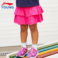 清仓李宁童装女童短裙2019夏季新款3-6岁小童裤裙公主裙裤半身裙