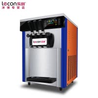 lecon/乐创洋博 台式冰淇淋机商用 雪糕圣代机甜筒 冰激凌机冰激淋机 全自动不锈钢 牛奶白触控