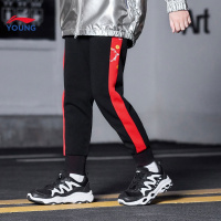李宁童装男童女童休闲裤2019春季新款小童大人卫裤长裤