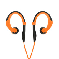 品胜(PISEN) R101 带麦线控入耳式手机耳机 挂耳式有线运动耳机 烈焰橙[XJZS]